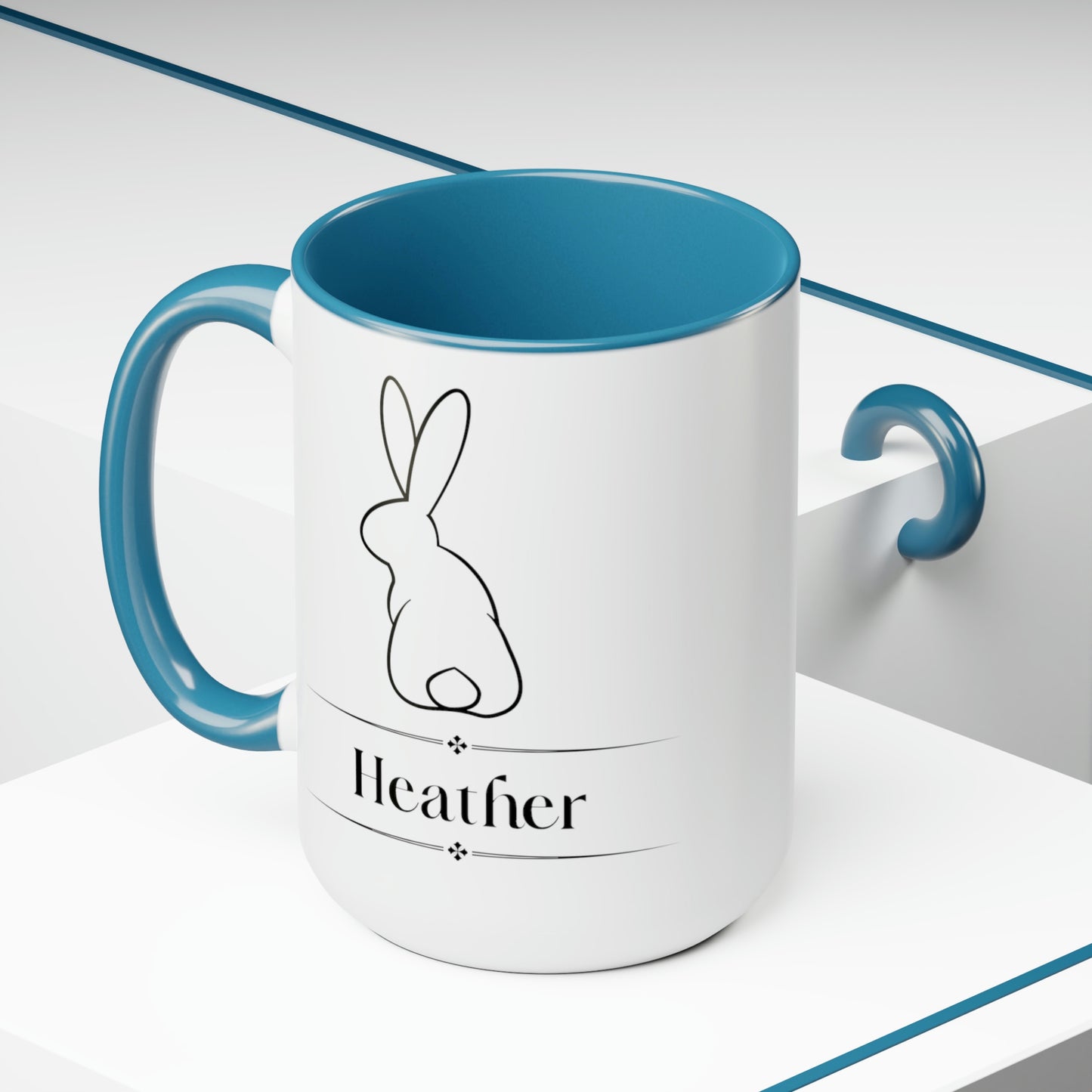 Bunny Personalized Easter Two-Tone 15oz Mug