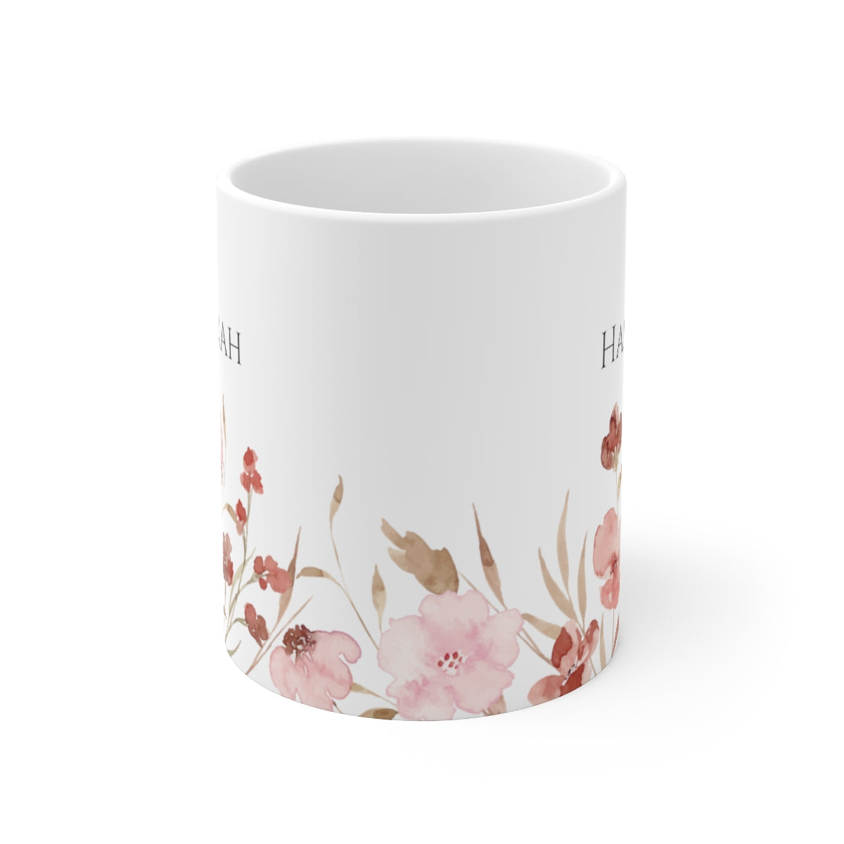 Personalized Wildflower Ceramic 11oz Mug