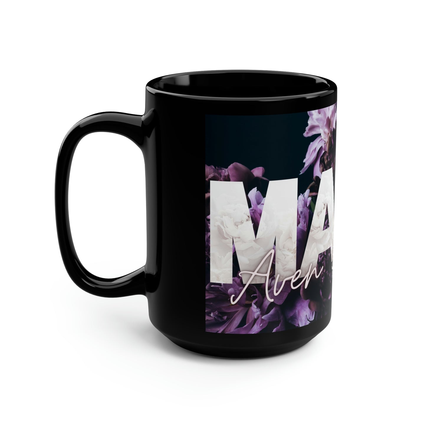 Mama Personalized 15oz Black Mug