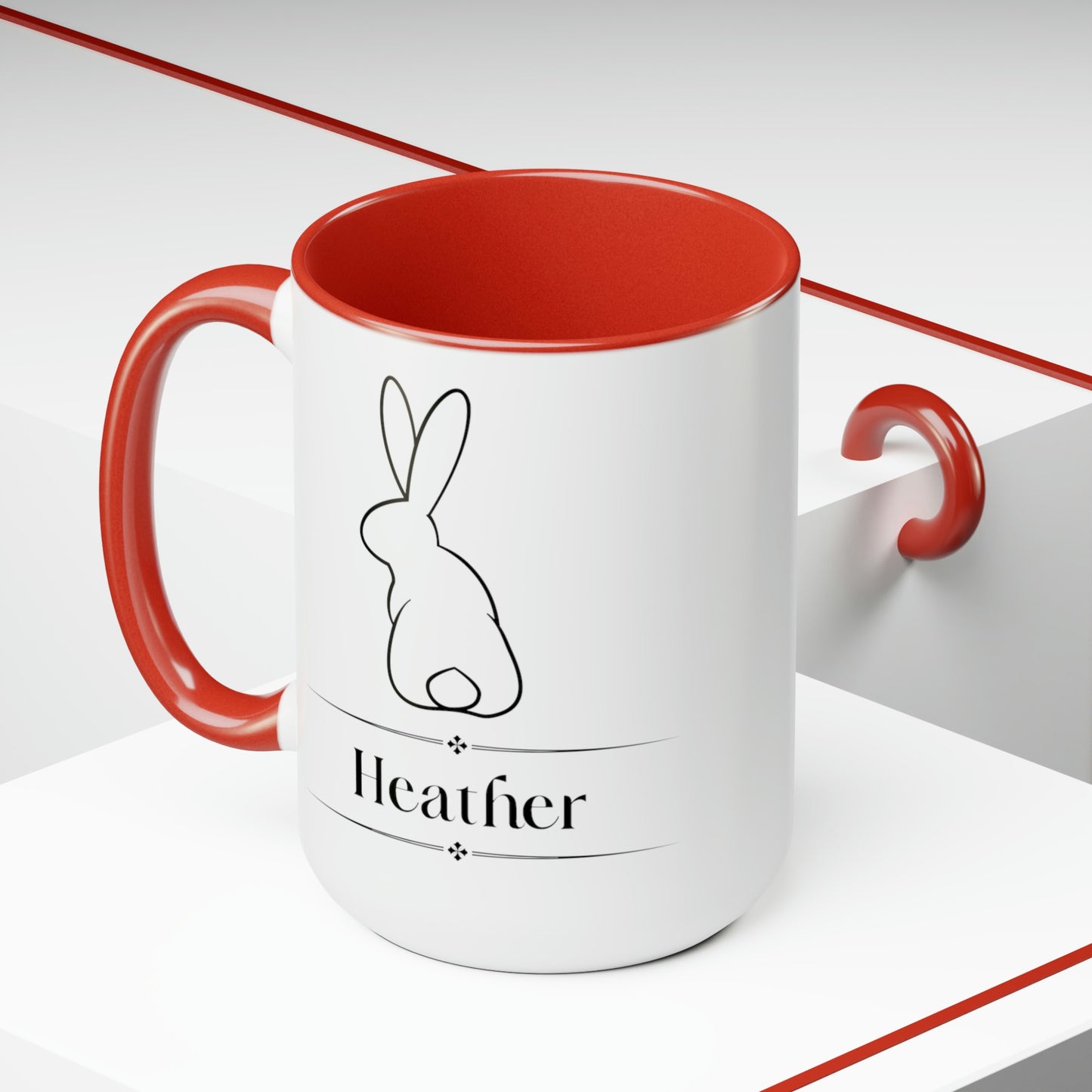 Bunny Personalized Easter Two-Tone 15oz Mug