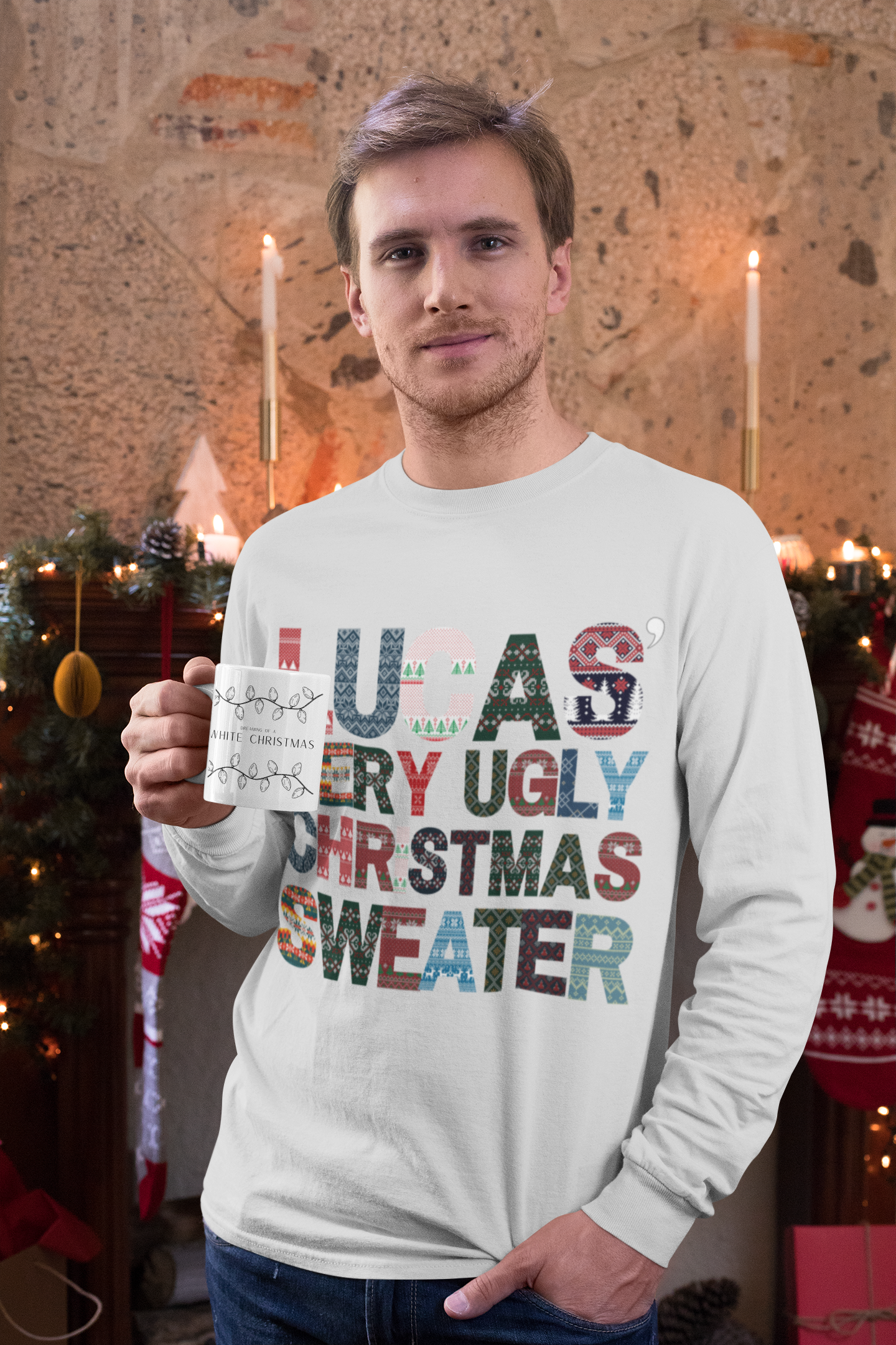 Very Ugly Christmas Sweater Personalized Sweatshirt