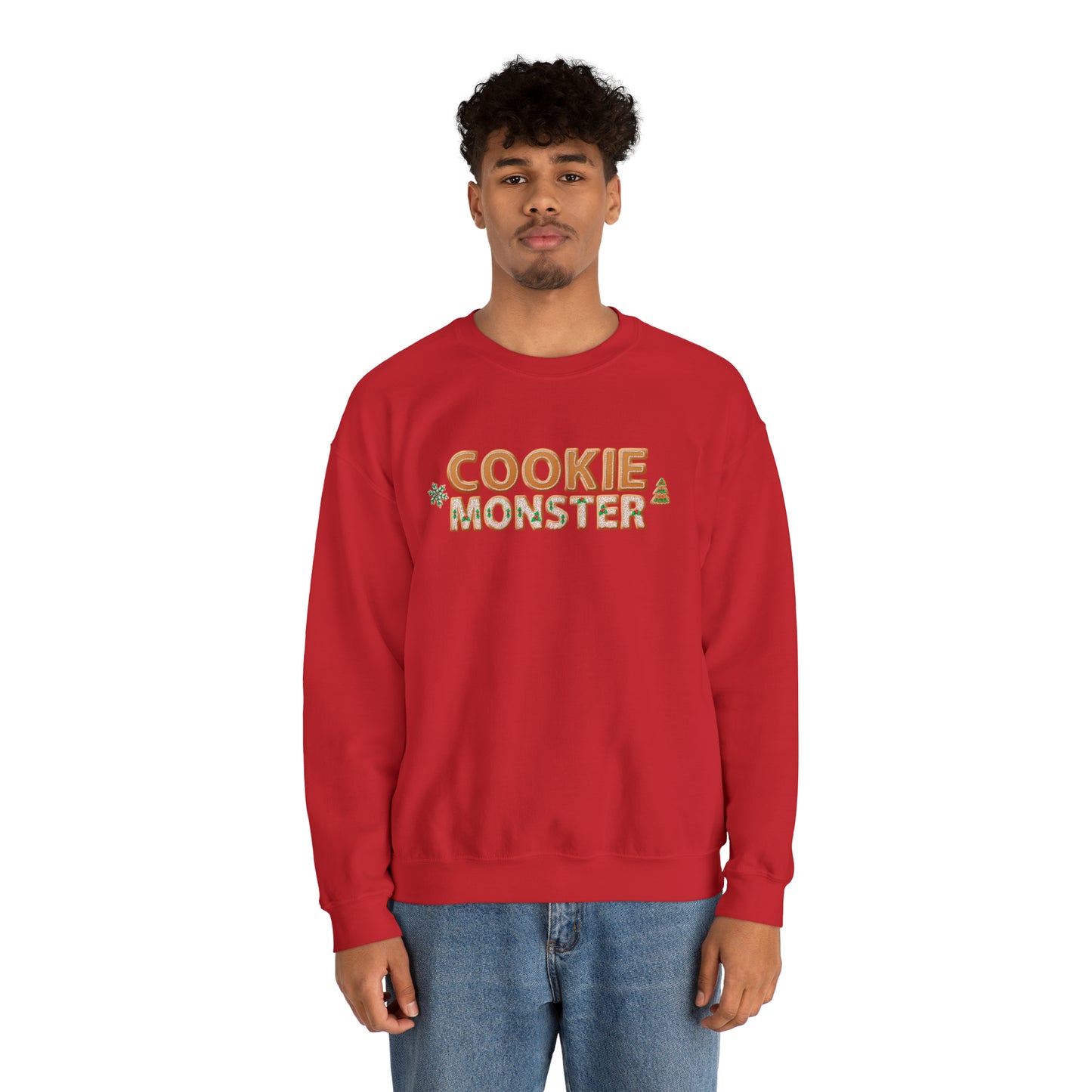 Cookie Monster Personalized Christmas Sweatshirt