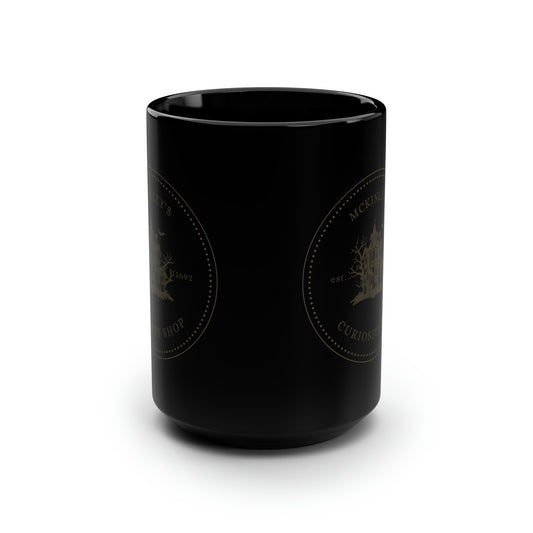 Curiosity Shop Personalized 15oz Black Halloween Mug
