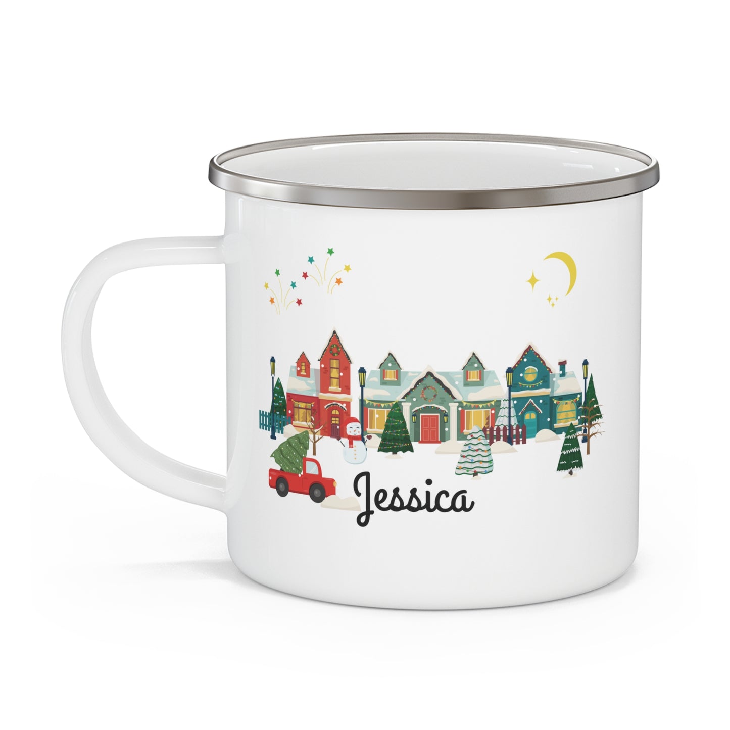 Christmas Customized Enamel Mug