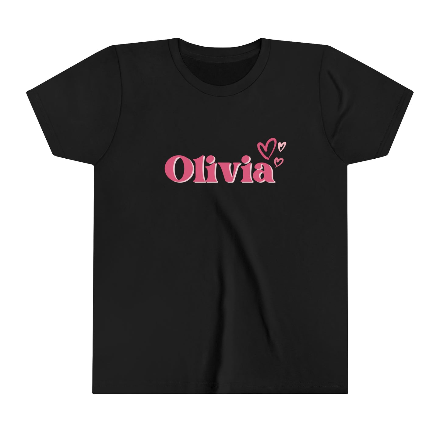 Pink Retro Personalized Youth T-Shirt