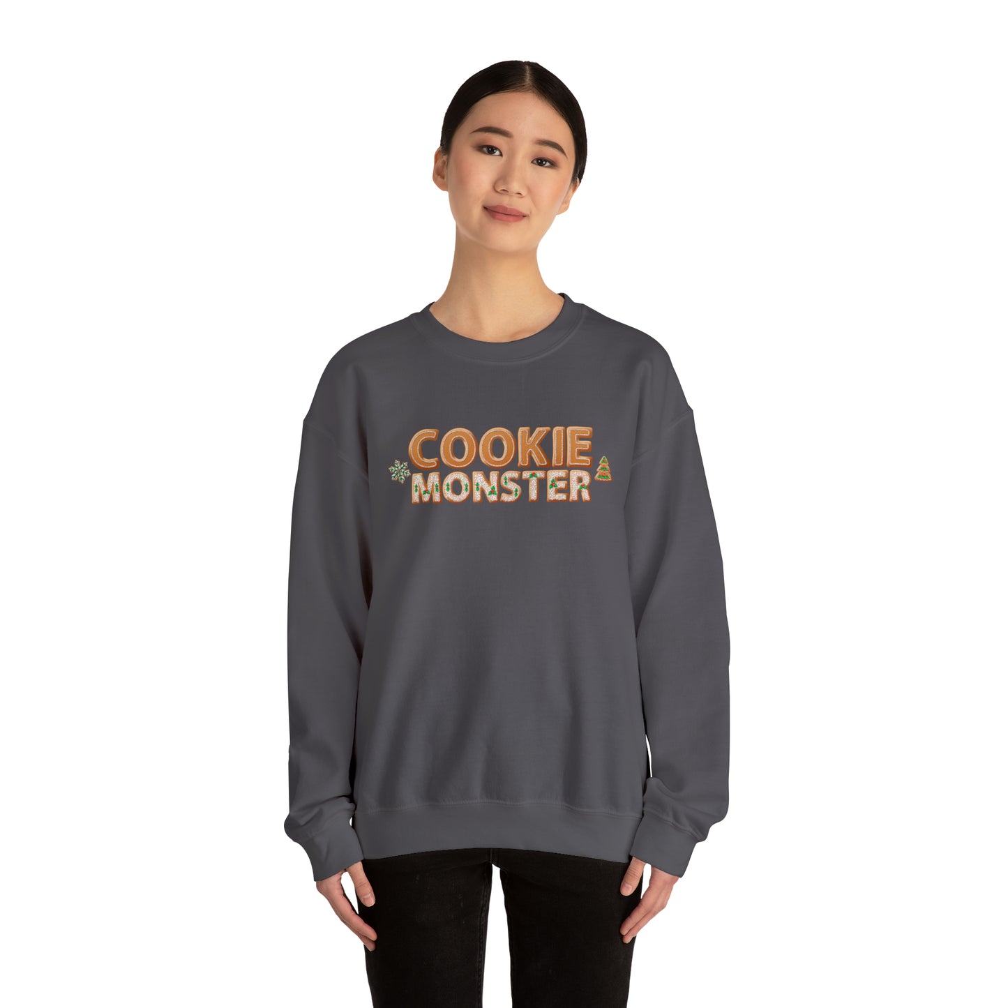 Cookie Monster Personalized Christmas Sweatshirt