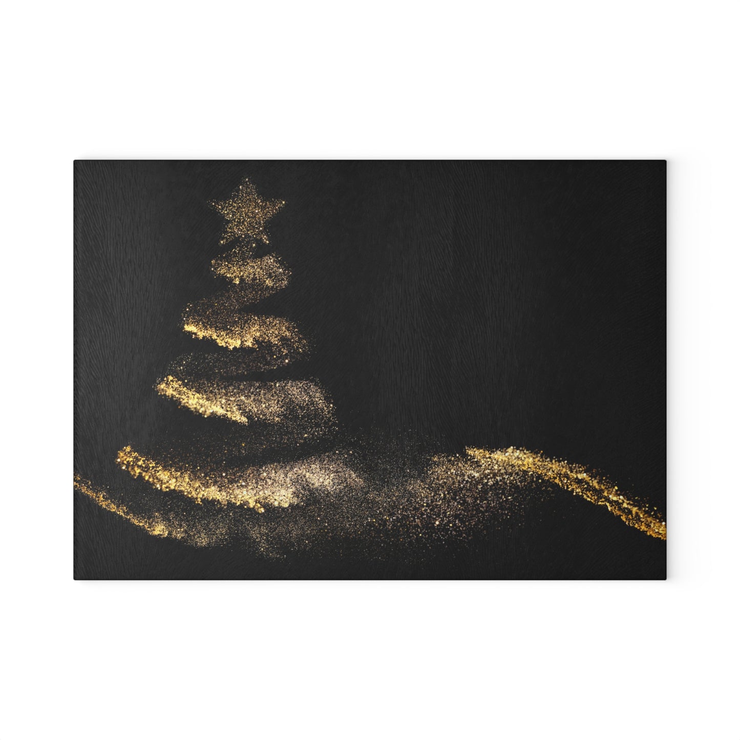 Black & Gold Christmas Tree Serving Board