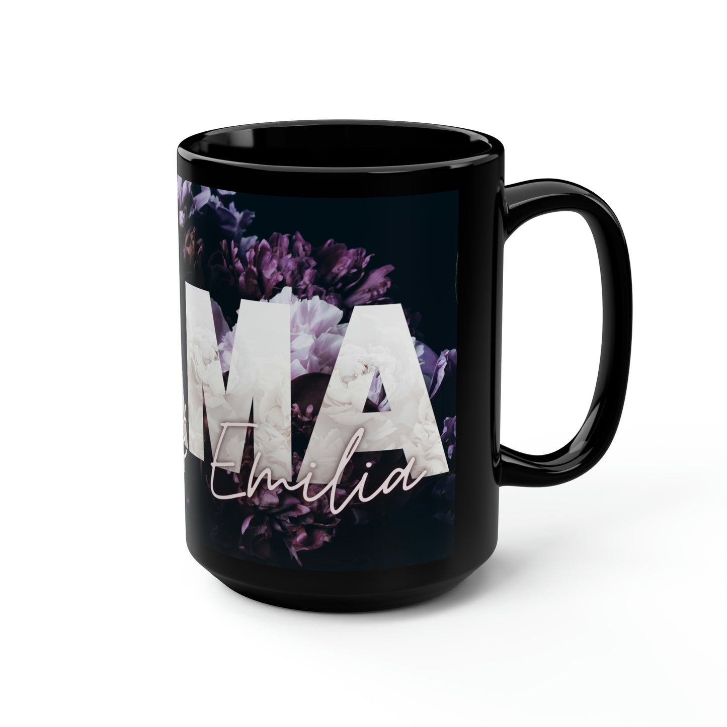 Mama Personalized 15oz Black Mug