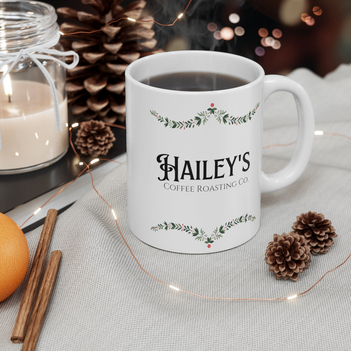 Personalized Holiday Coffee Roasting 11oz Mug