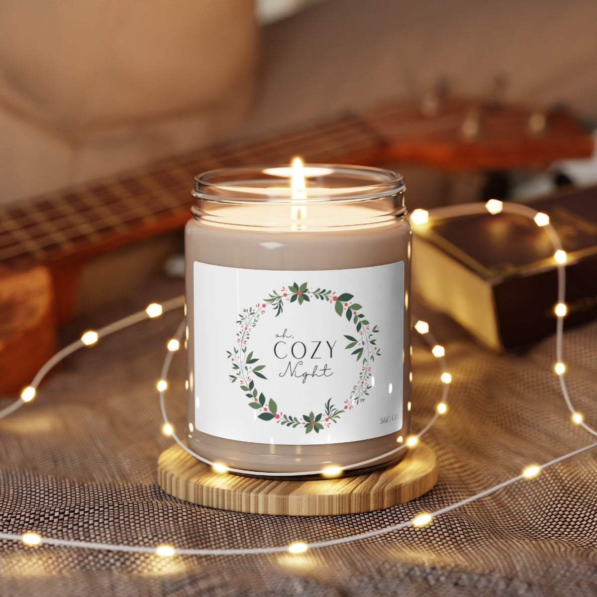Oh, Cozy Night Scented Soy Candle, 9oz