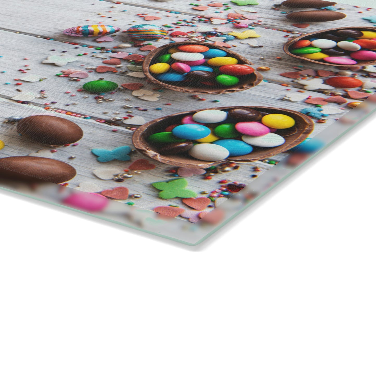 Easter Candy Glass Serving Board