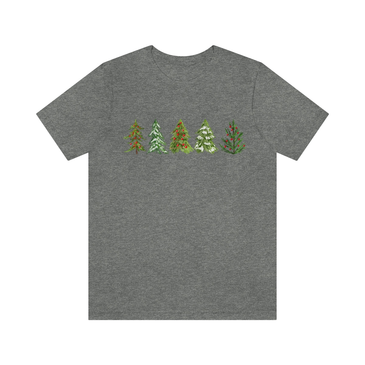 Christmas Trees Shirt, Women's Cut Christmas Tee,