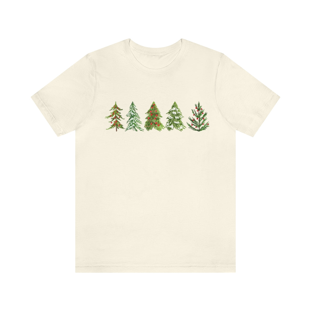 Christmas Trees Shirt, Women's Cut Christmas Tee,