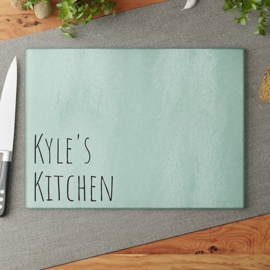 Personalized Tempered Glass Cutting Board